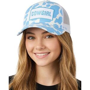Women's Light Blue Cow Girl Adjustable Fit Classic Comfortable Baseball Cap
